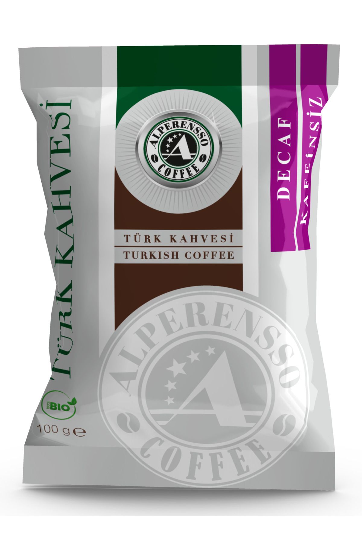 Alperensso Kafeinsiz Türk Kahvesi / Decaf, 100 Gr. (TANITIMA ÖZEL FİYAT)