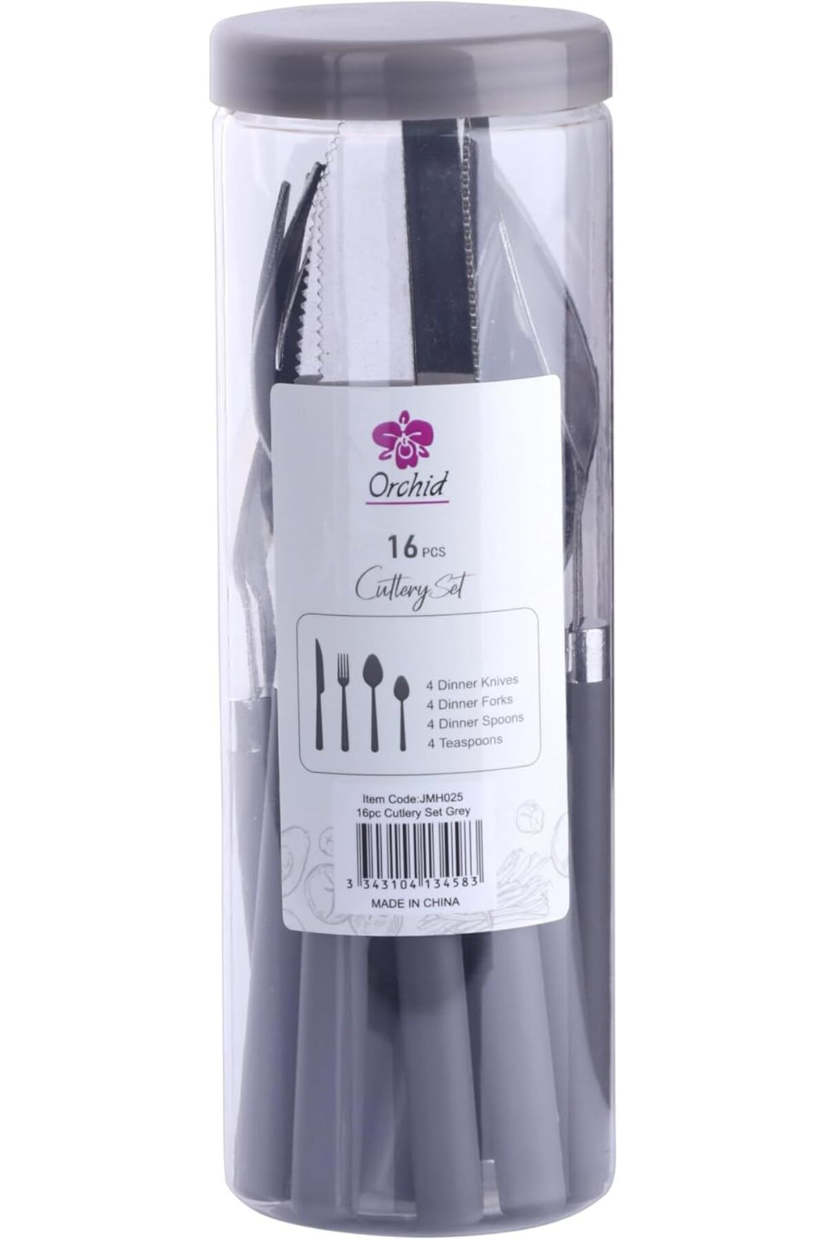 ORCHID-16PCS CUTLERY SET GREY 3