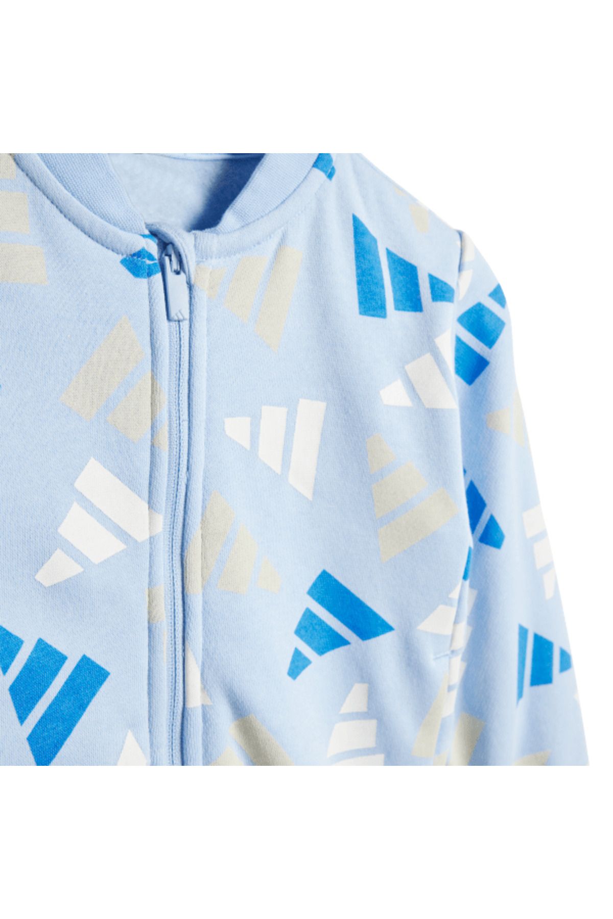 adidas-Seasonal Essentials Logo Celebration Fleece Kids Tracksuit Set 3