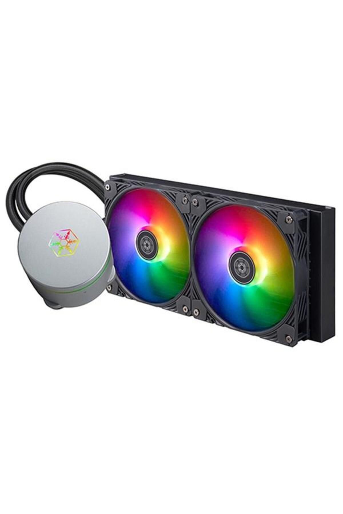 Hızlı Stok SILVERSTONE 280MM ICEMYST SST-IM280-ARGB AM5-1700P SIVI SOĞUTMALI İŞLEMCİ FANI