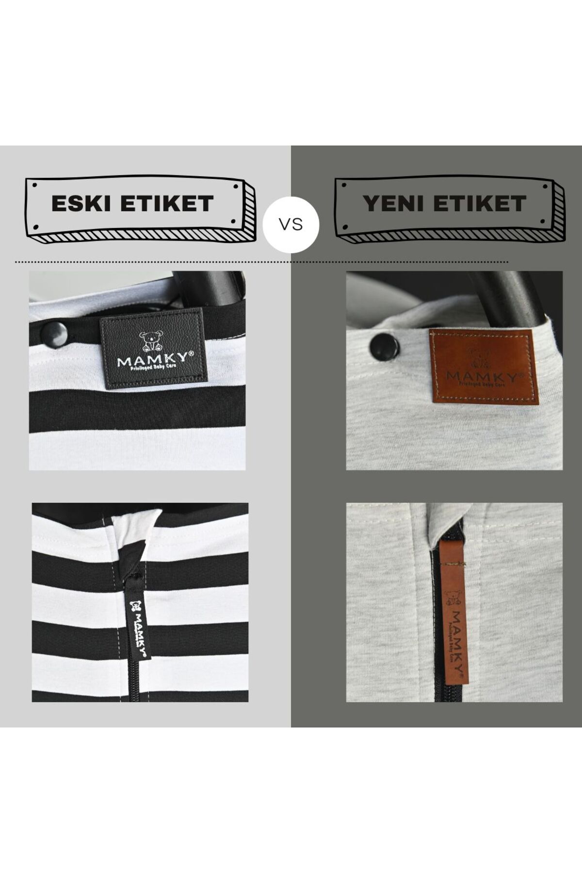 MAMKY Fermuarlı Fonksiyonel Emzirme Ve Puset Örtüsü - Çanta Hediyeli fotoğrafı 7 (önizleme)