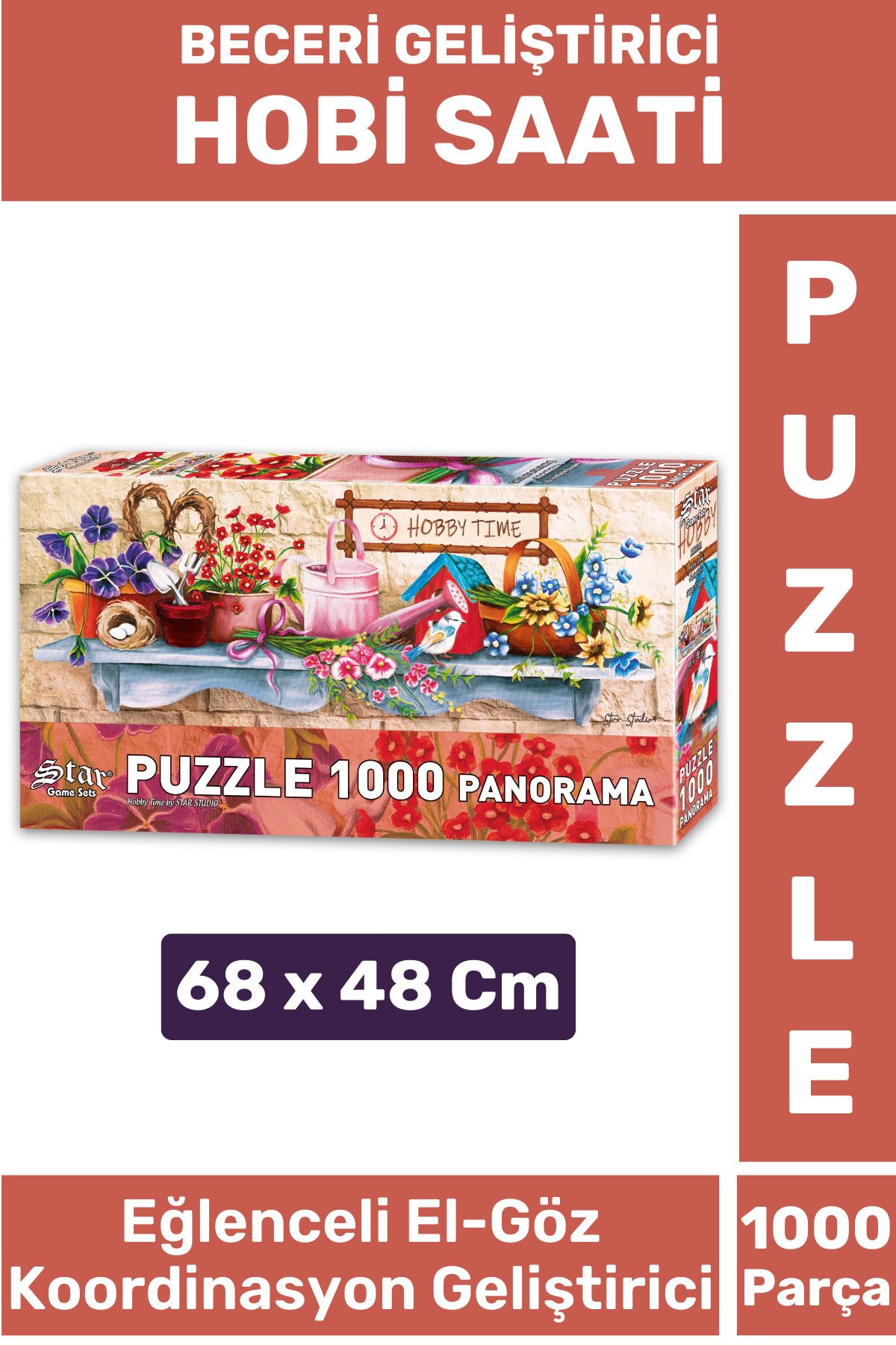 Wintoup Özel Eğlenceli El Göz Koordinasyon Beceri Görsel Algı Geliştirici Çocuk 1000 Parça PUZZLE HOBİ SAATİ