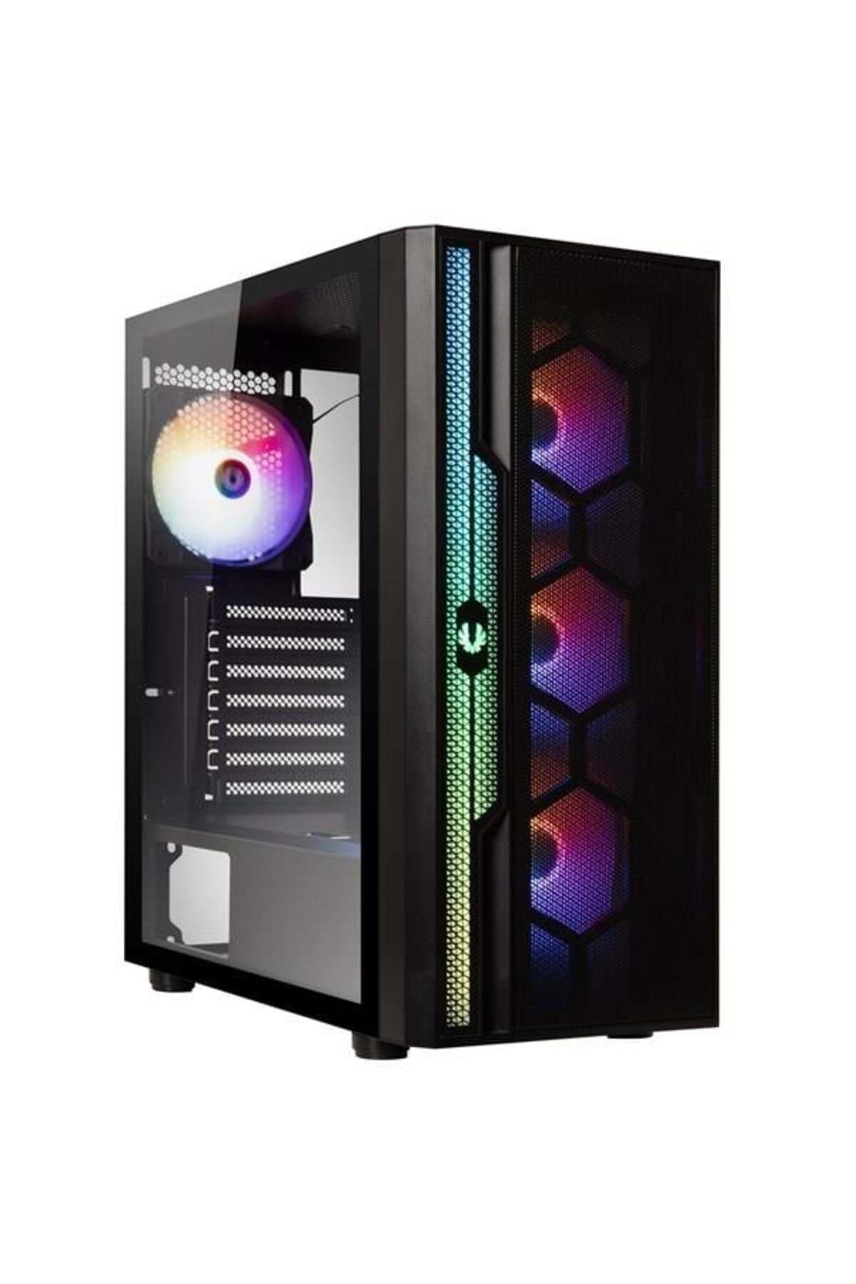 Hızlı Stok BITFENIX 750W 80+ APOLLO APL-300-KKGXP-4F Gaming Mid-Tower PC Kasası 4X RGB FANLI