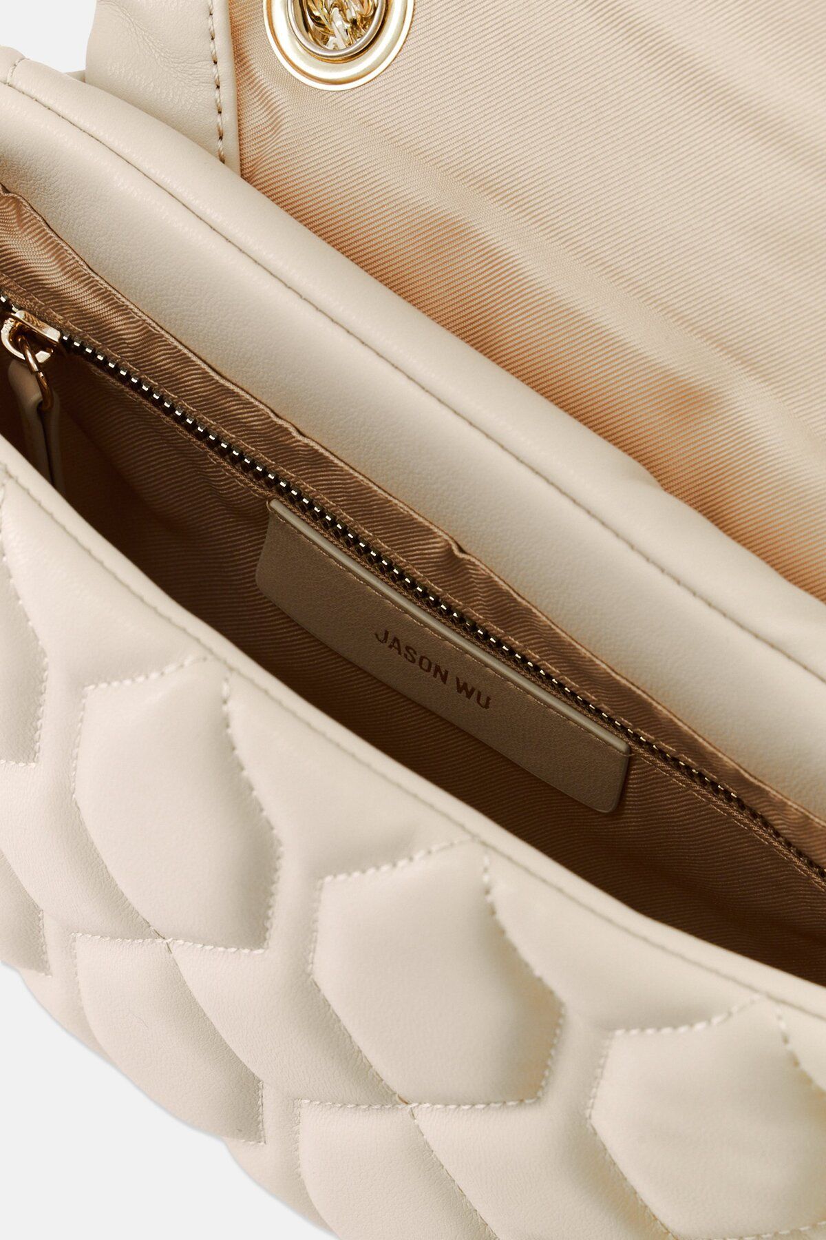 JASON WU-حقيبة كروس بودي مبطنة للنساء، 25 سم طول × 14 سم ارتفاع × 8 سم عرض، بيج 4