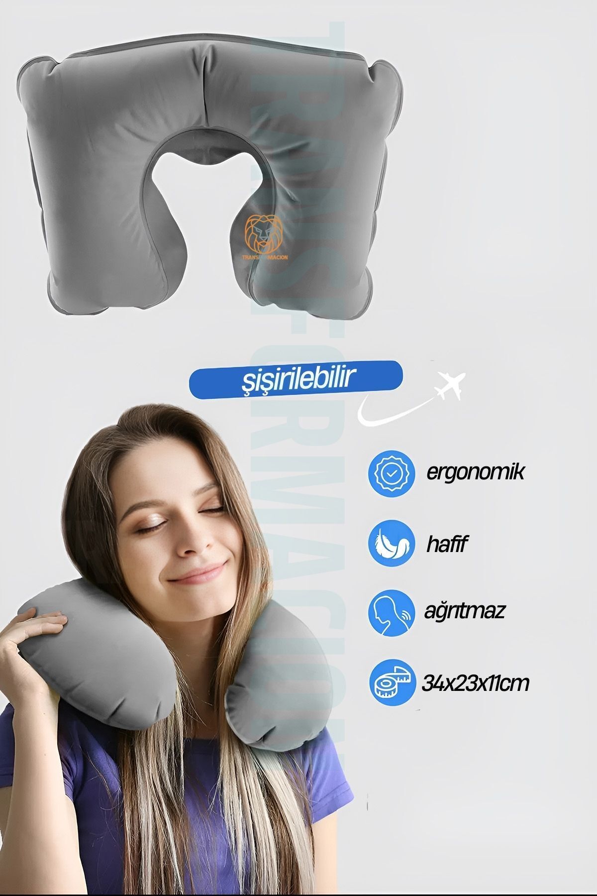 Transformacion Seyahat Boyun Yastığı Taşınabilir Seyahat Uyku Yastığı 721238