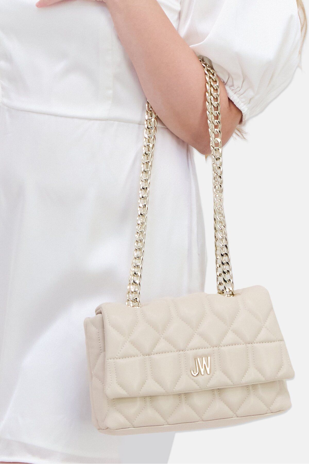JASON WU-حقيبة كروس بودي مبطنة للنساء، 25 سم طول × 14 سم ارتفاع × 8 سم عرض، بيج 2