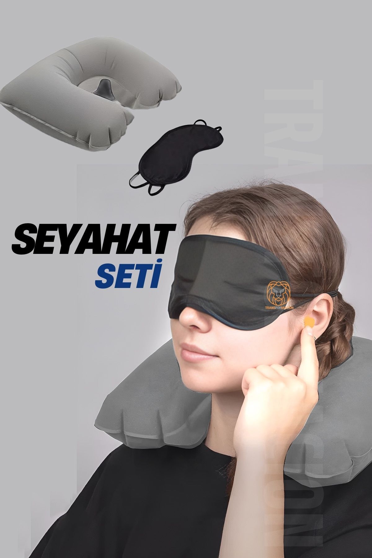 Transformacion Seyahat Boyun Yastığı Uyku Maskesi Seyahat Seti 721239