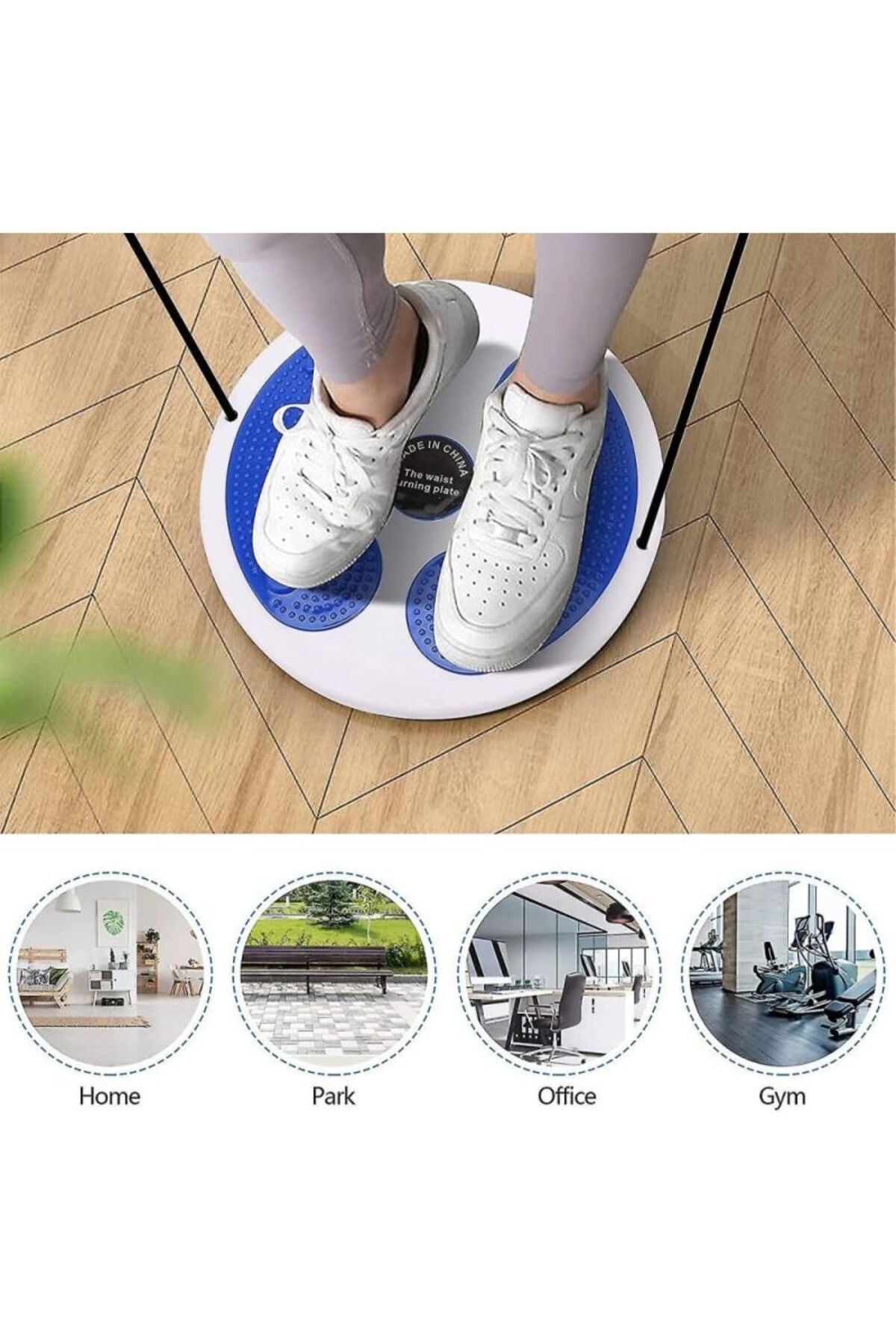 Fitness Max-Waist Slimming Rotating Disc with Arm Exercise Rope 1