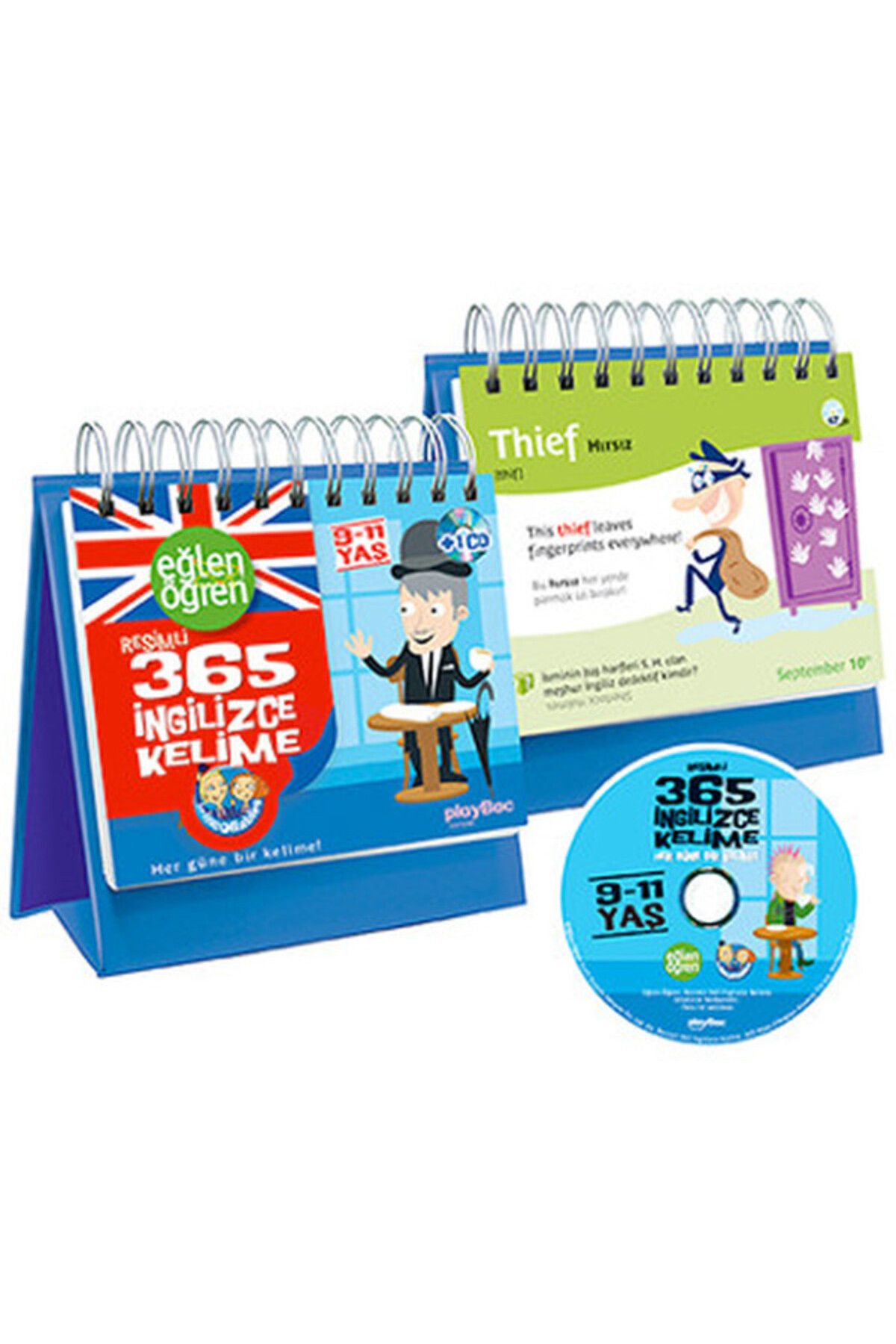 Dstil Tasarım İletişim Yayınları Eğlen Öğren Resimli 365 İngilizce Kelime (9 -11 Yaş + CD)