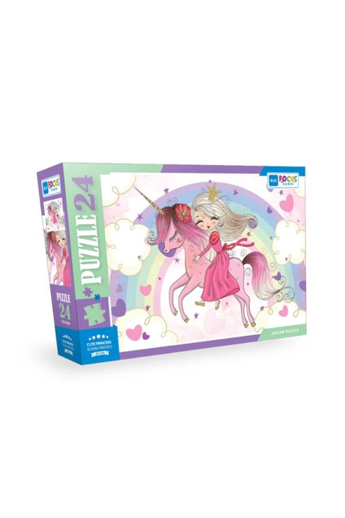 Blue Focus Yayınları Blue Focus - Cute princess (Sevimli Prenses) - Puzzle 24 Parça
