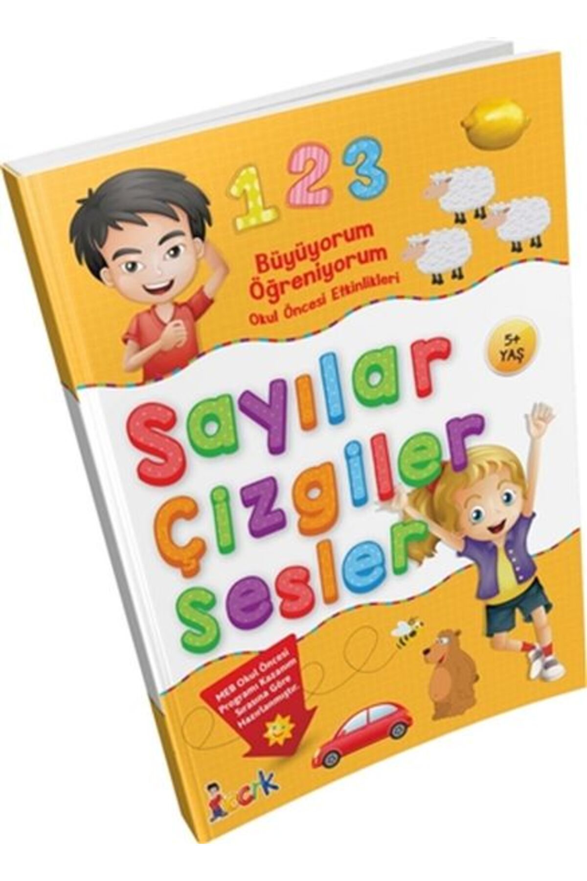 Türk Dil Kurumu Yayınları Büyüyorum Öğreniyorum Okul Öncesi Etkinlikleri Sayılar Çizgiler Sesler