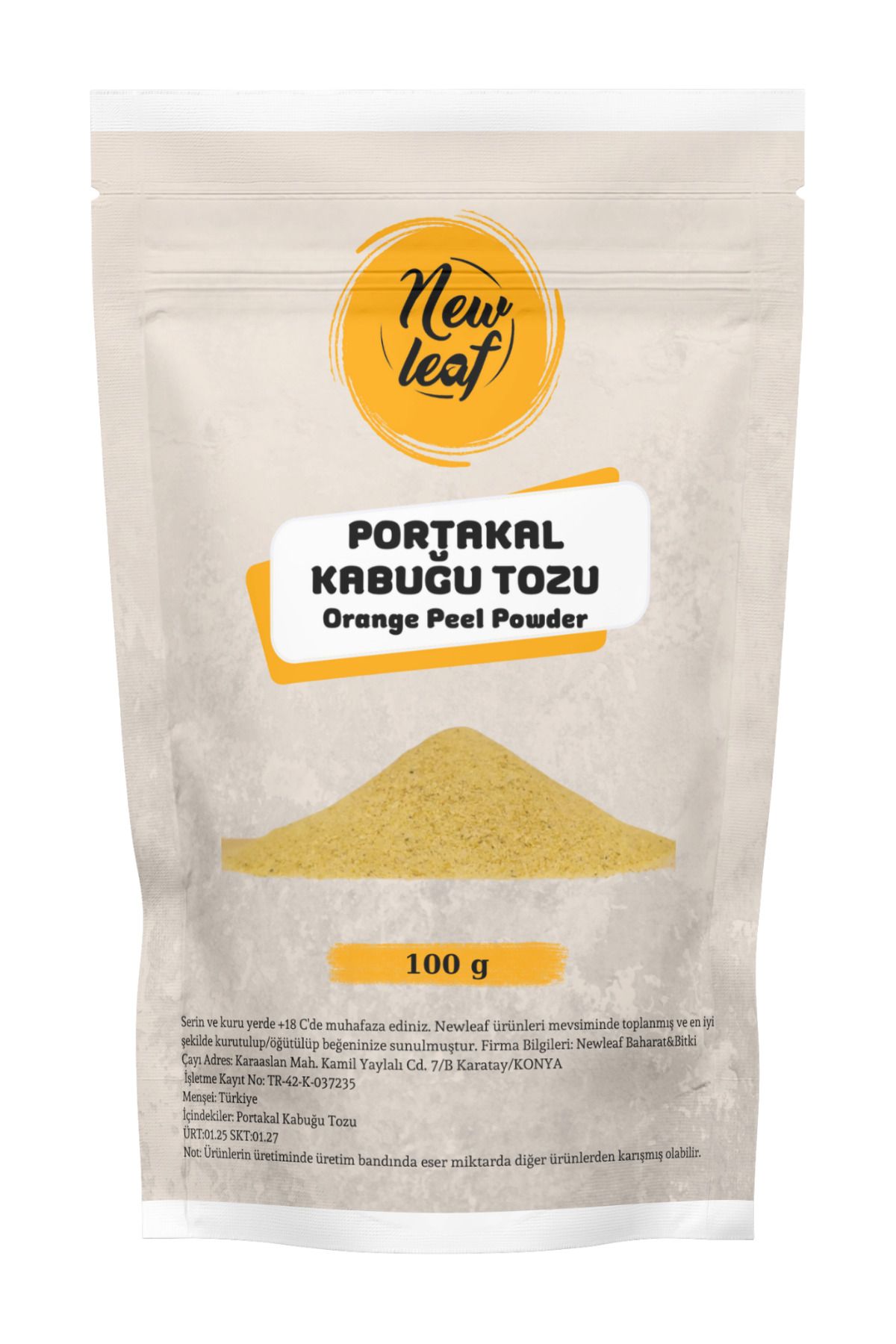 Newleaf Portakal Kabuğu Tozu 100 g