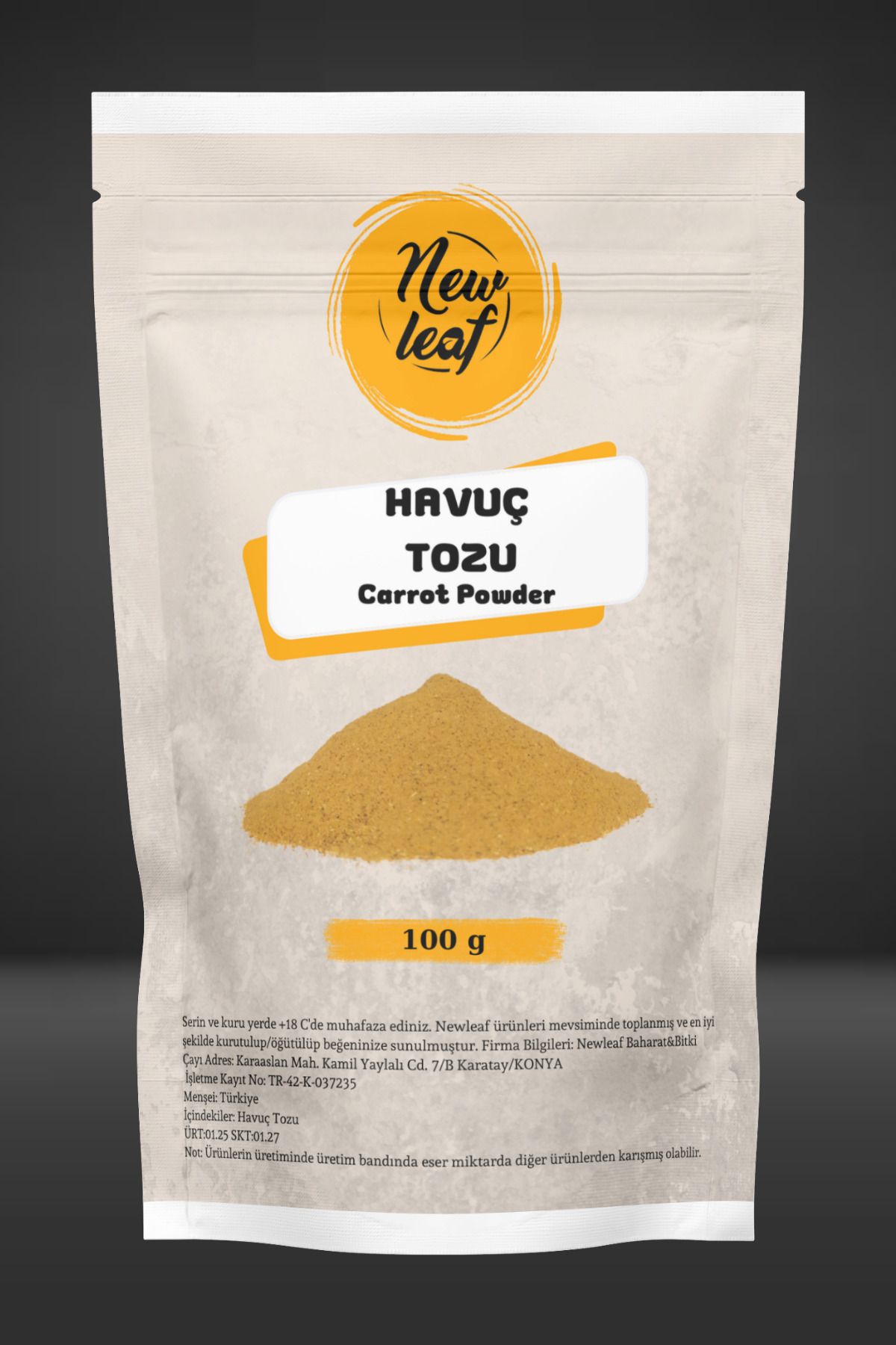 Newleaf Havuç Tozu 100 g