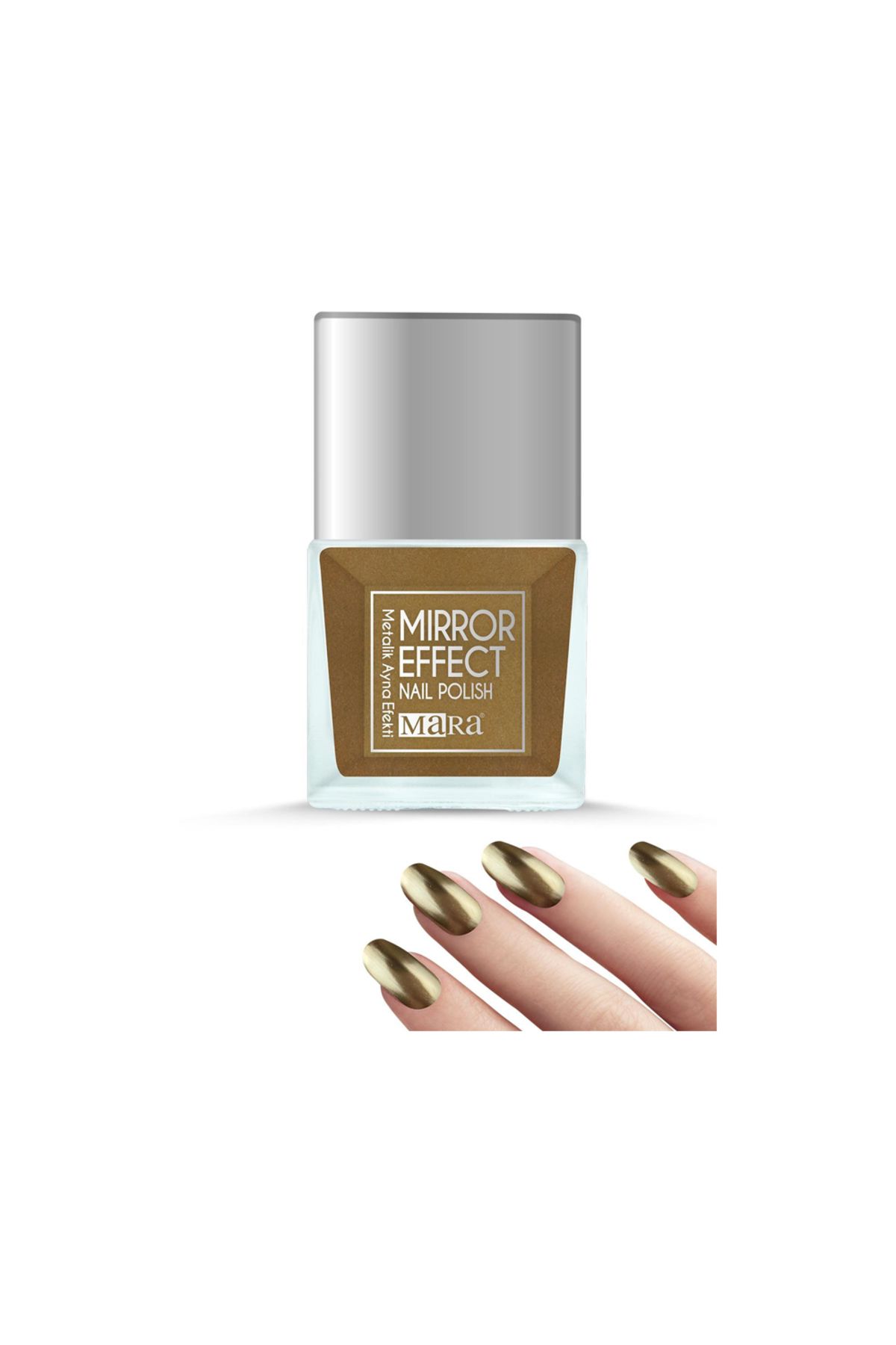 Mara Mirror Effect Nail Polish 15 Ml - Gold