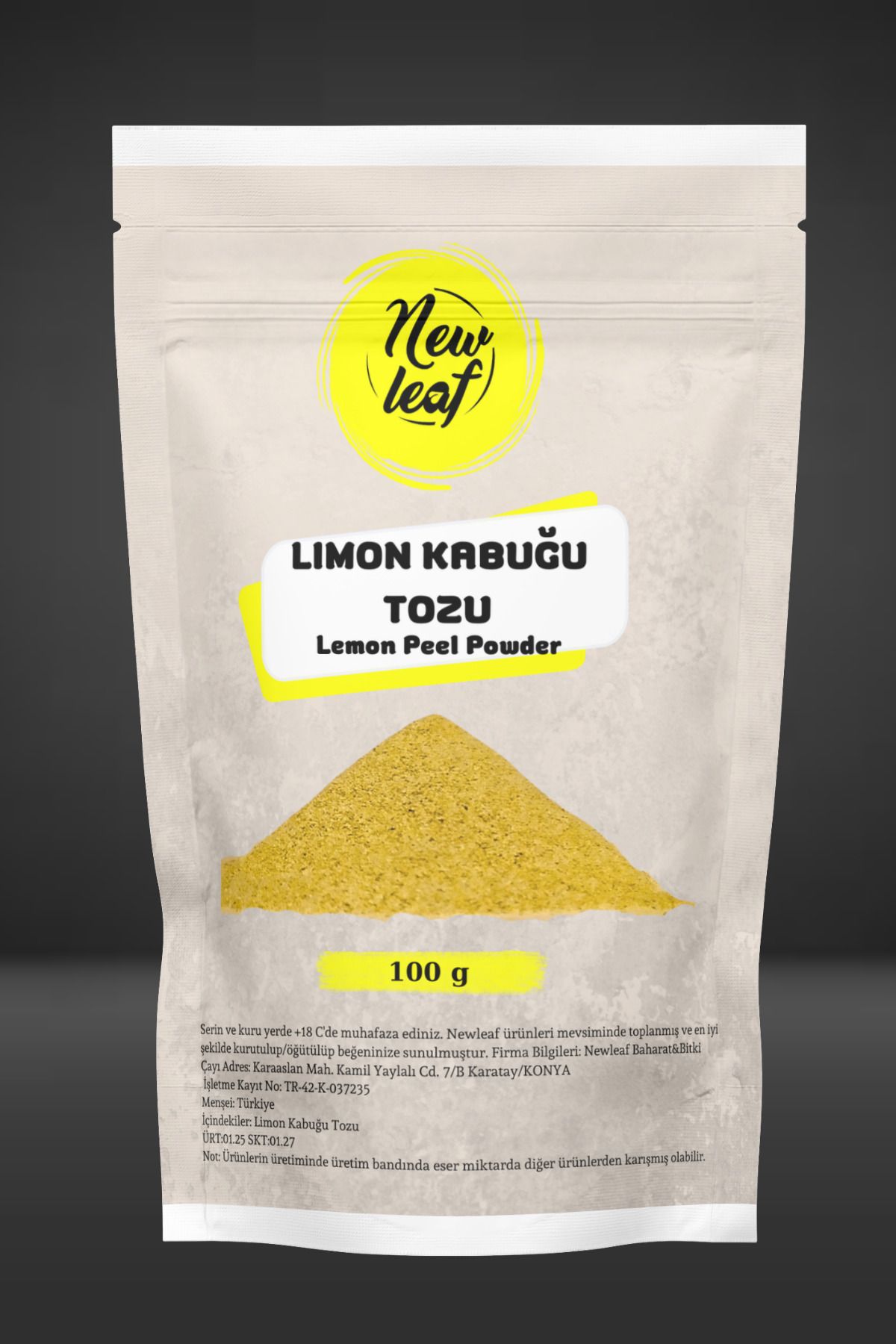 Newleaf Limon Kabuğu Tozu 100 g