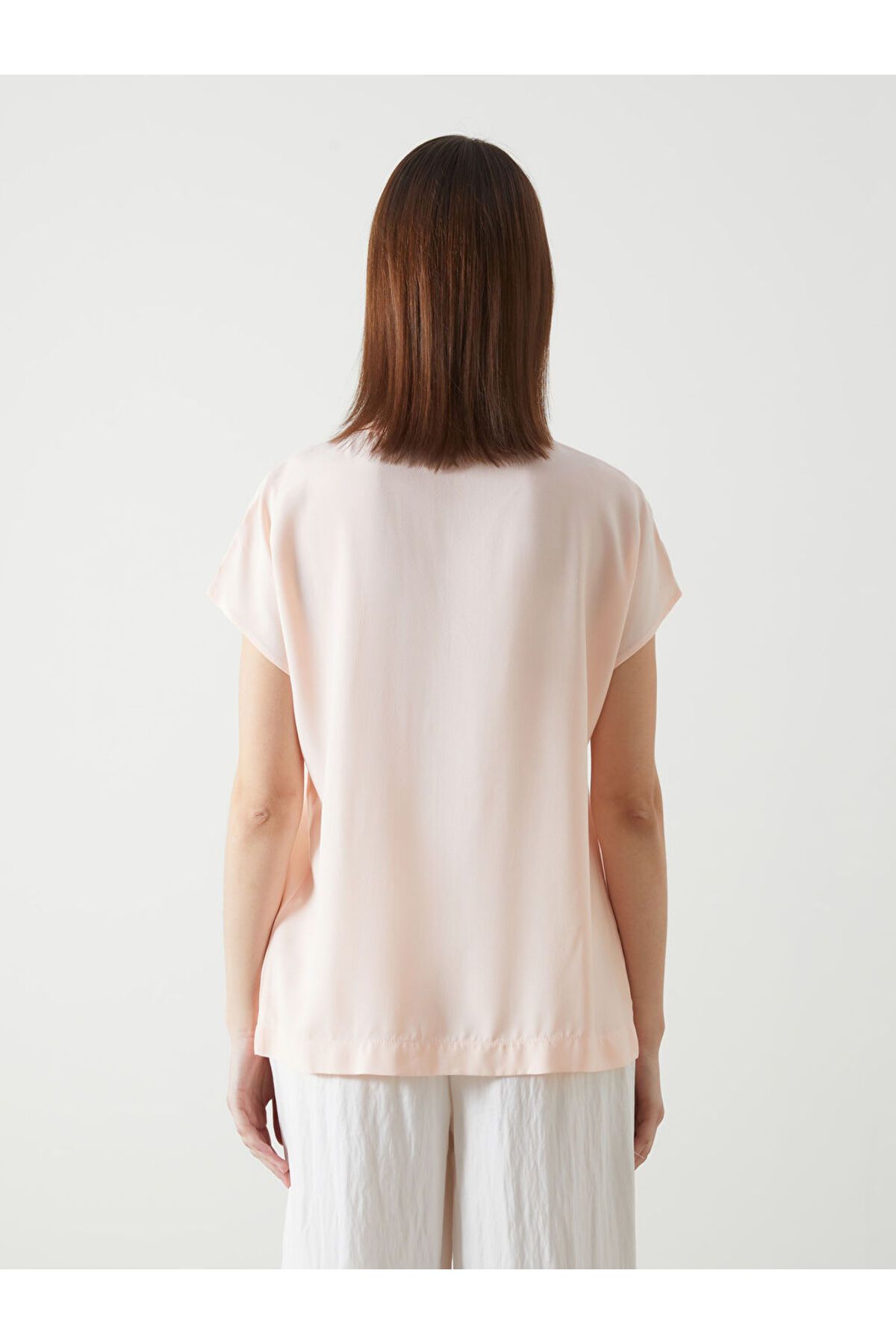 LC Waikiki-LCW ECO Rosa Damenbluse mit Fluchtkauf 4