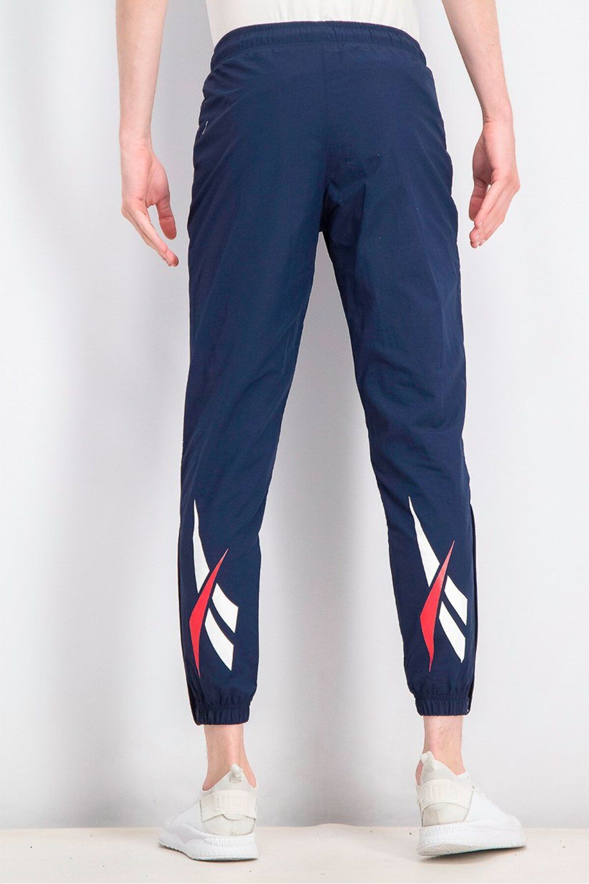 Reebok-Men Sportswear Fit Classics Vector Track Pants, Navy 2