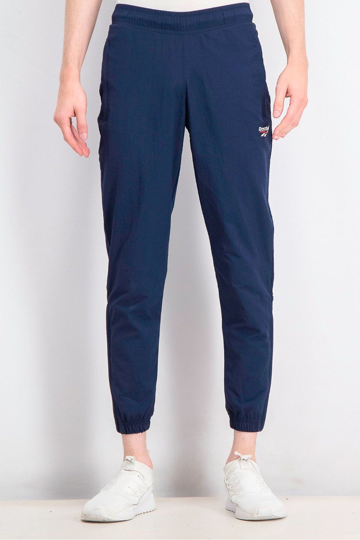 Reebok-Men Sportswear Fit Classics Vector Track Pants, Navy 1