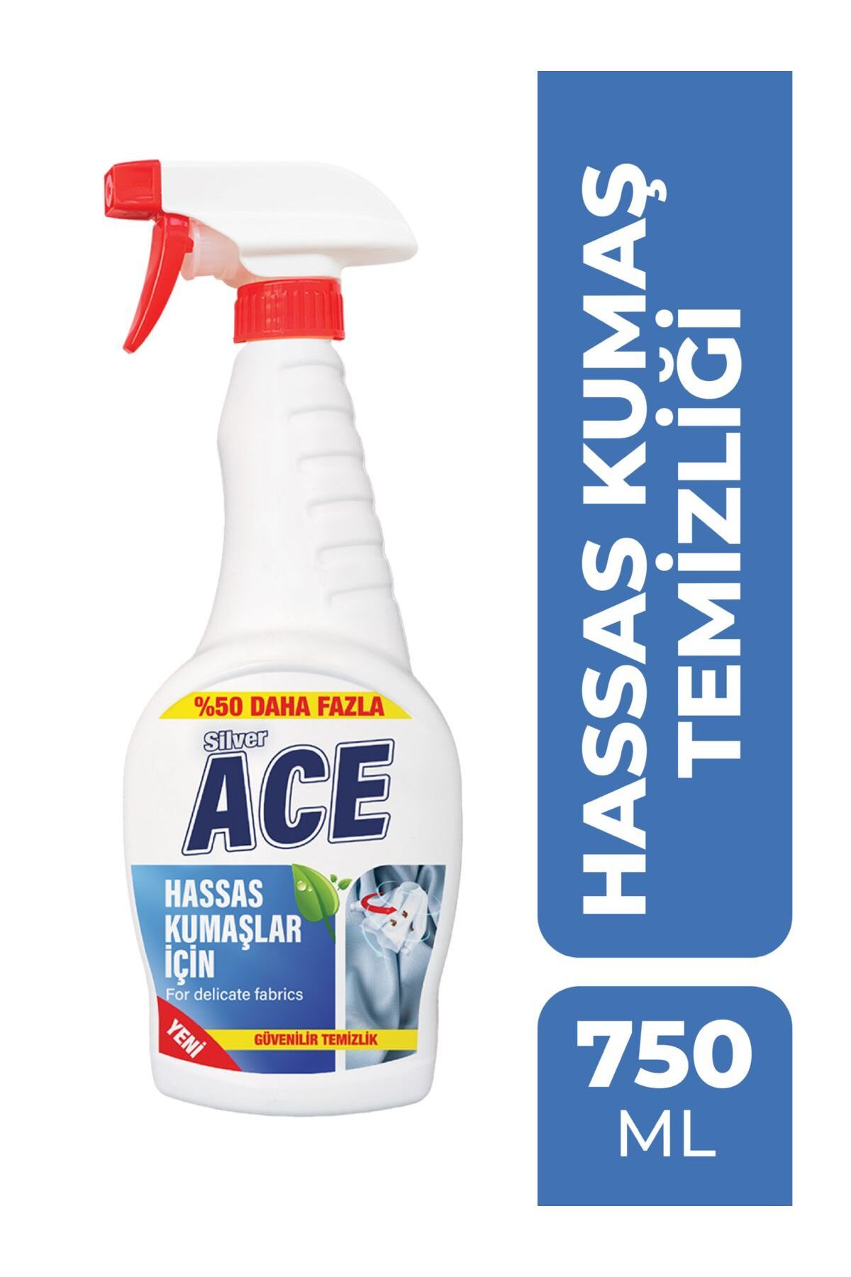 silverace Kumaş ve Hassas Yüzeyler İçin Güçlü Leke Çıkarıcı Sprey 750 ml