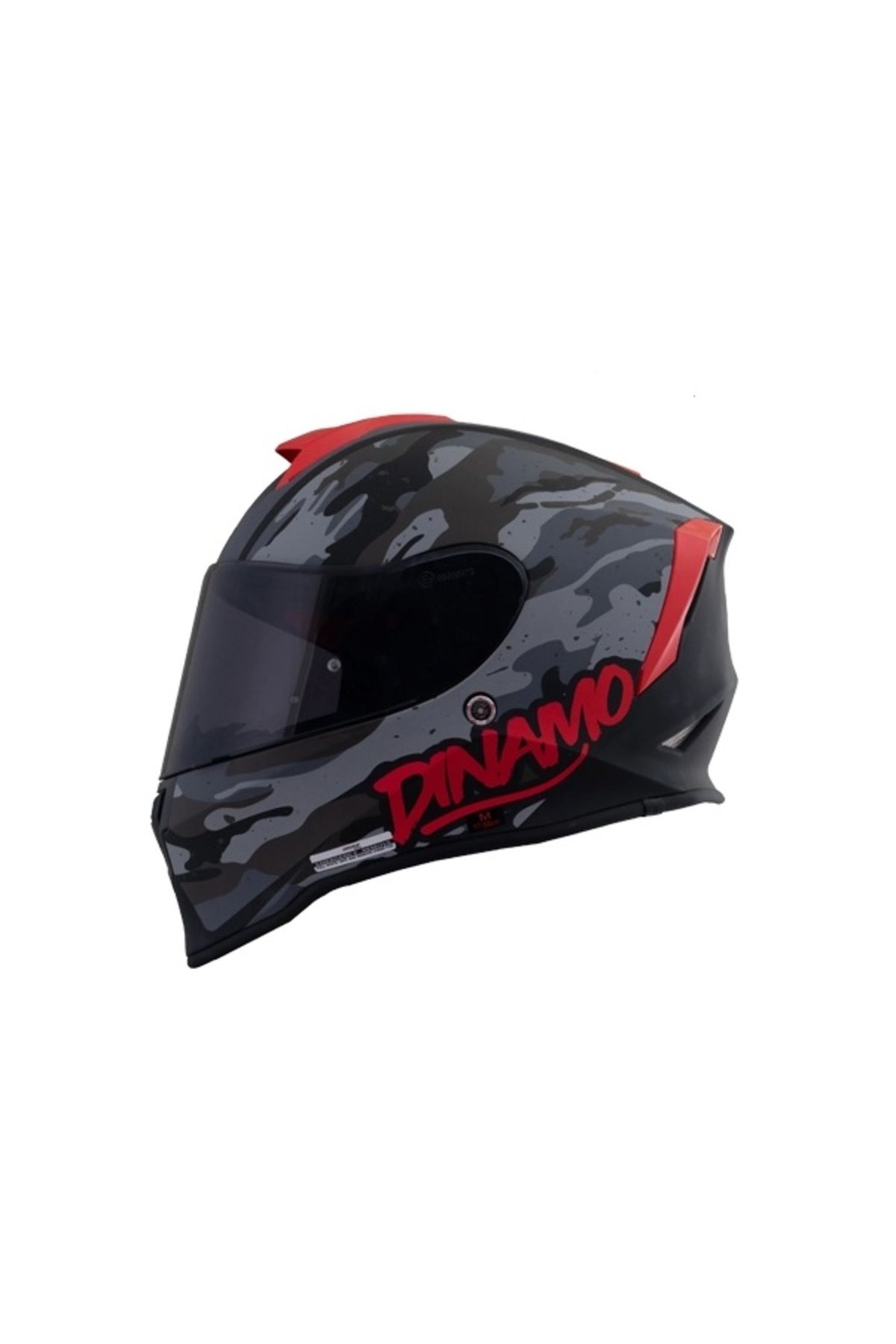 Origine Dinamo Camo Siyah-Titanium-Kırmızı Kask