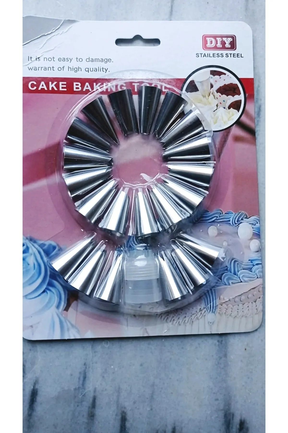 MELFSHOP 22 Parça Metal Kek Kalıbı Seti Royaleks-RA-560