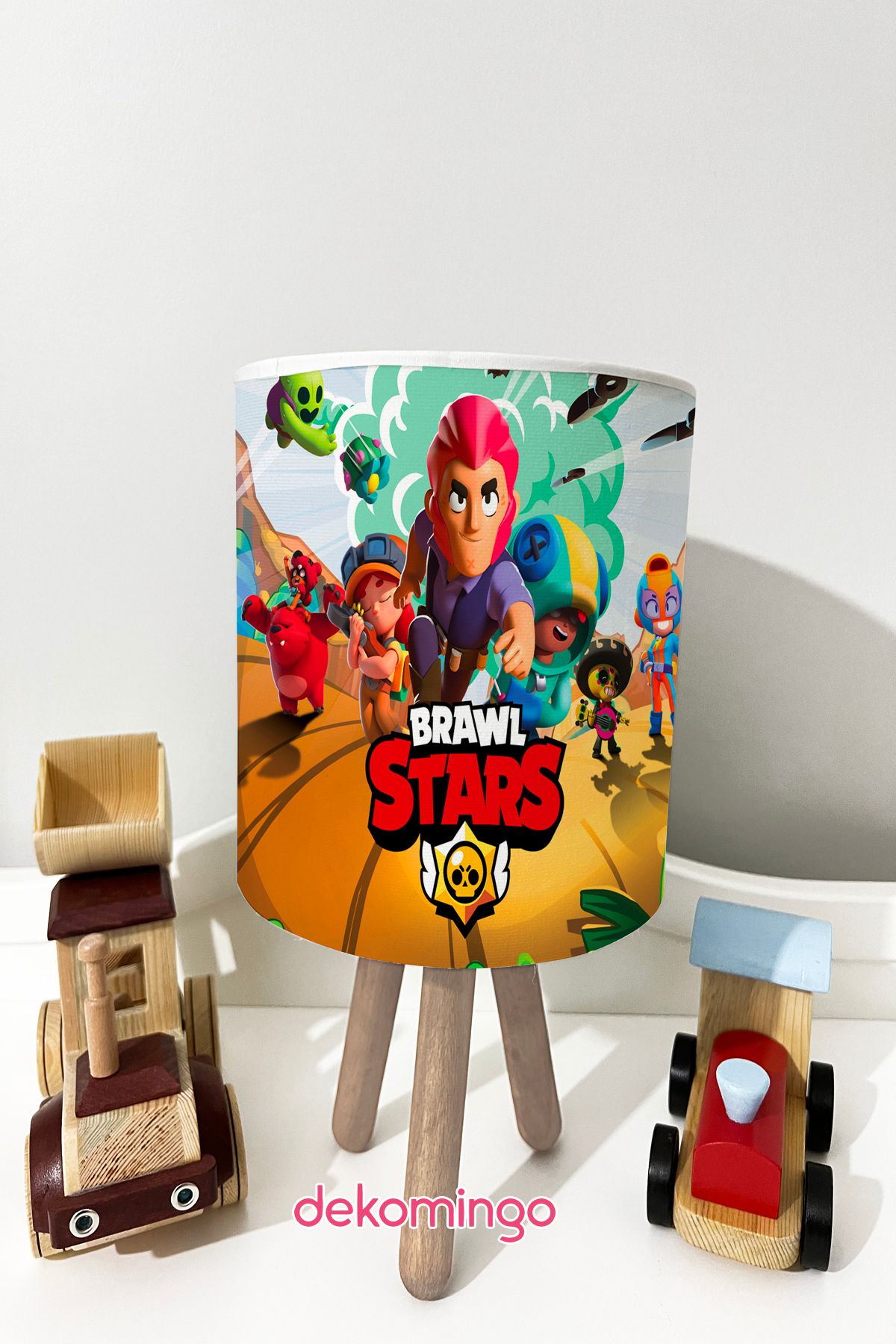 dekomingo BRAWL STARS DESENLİ BEBEK VE ÇOCUK ODASI ABAJUR