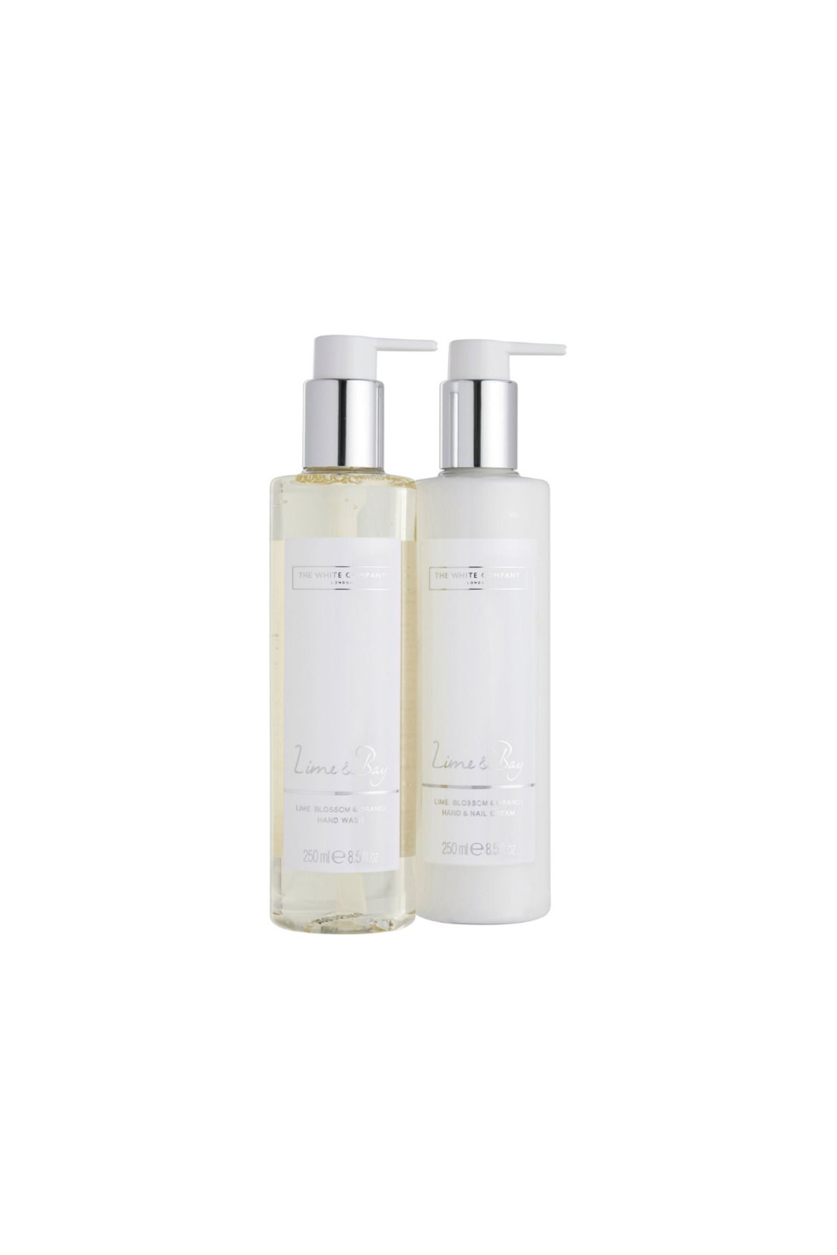 THE WHITE COMPANY Lime & Bay El ve Tırnak Seti, El Sabunu ve Nemlendirici Krem (250ml)