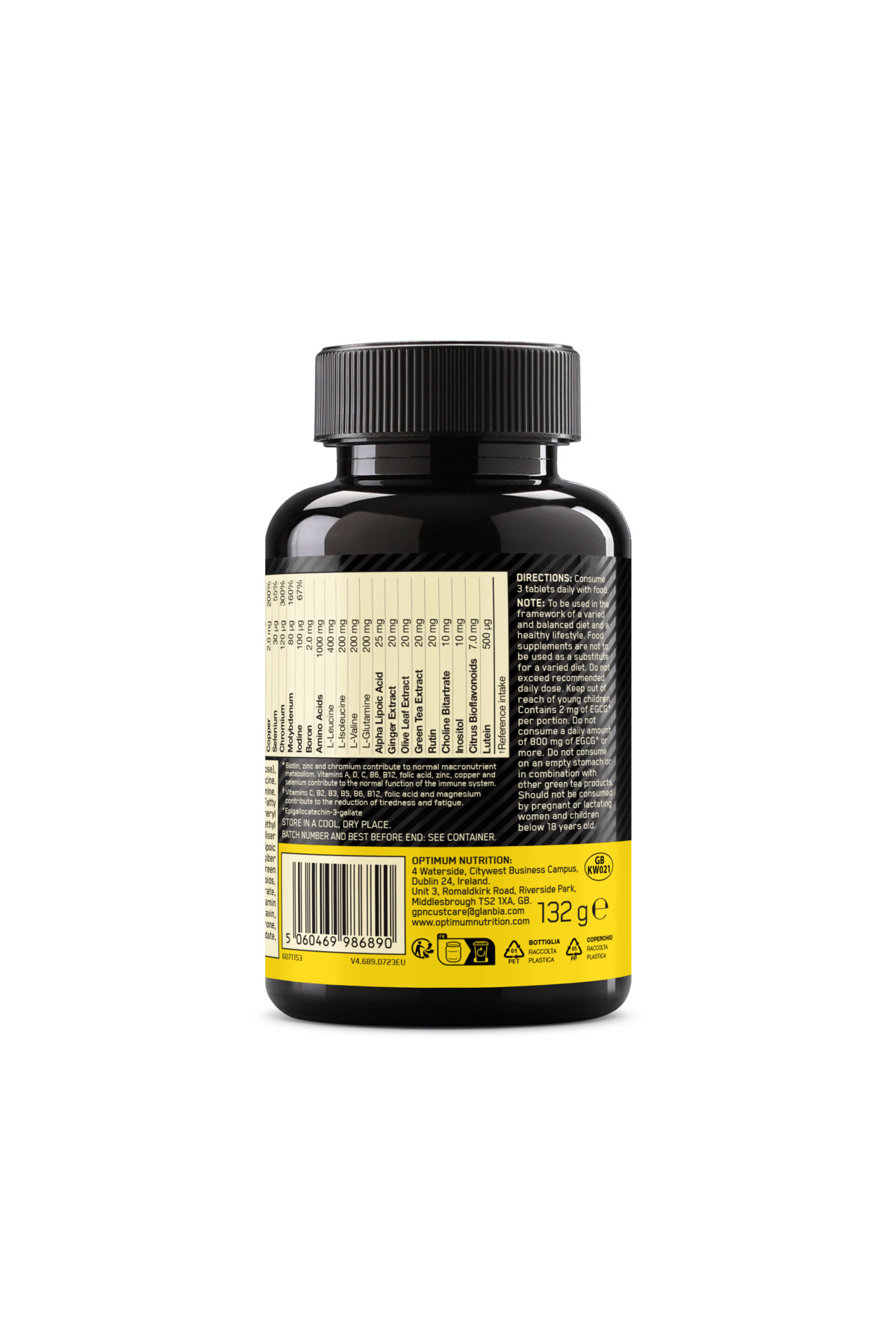 Optimum Nutrition Opti-man-erkek Multivitamin 90 Tablet 132g Amino Asit ...