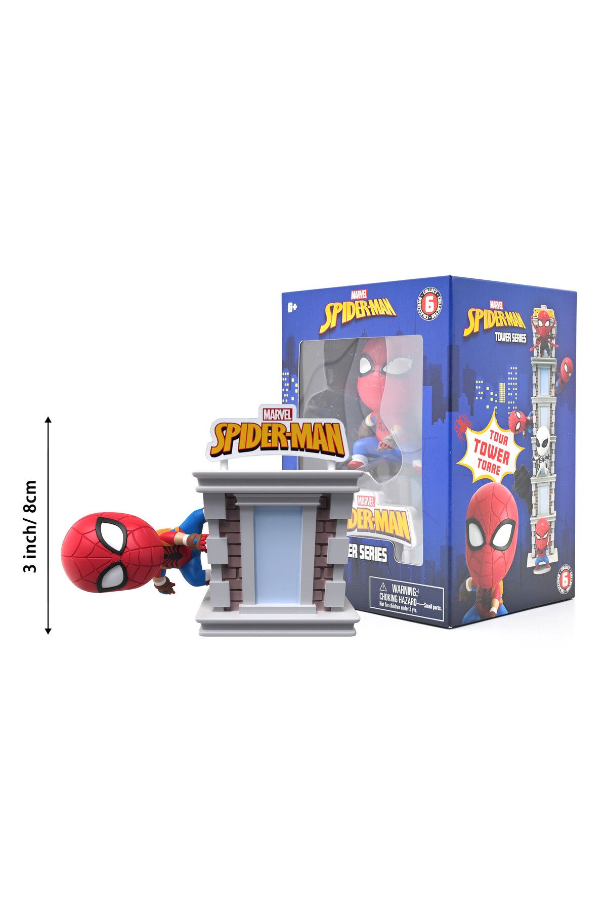 Marvel-Spiderman Tower Series with Window Box, Assorted 1 Piece (Style & Color May Vary) 5
