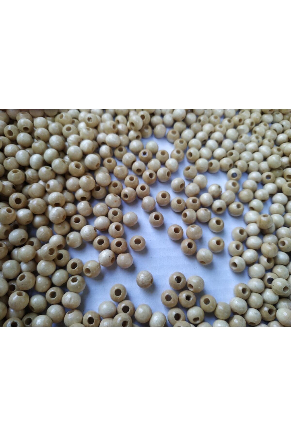 Selin-Mărgele din lemn 6 mm, 80 grame (Mediu. 540 buc) Lemn 2