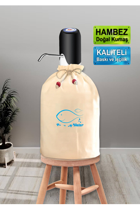 enmalife Mavi Balık Ve Water Baskılı Damacana Kılıfı,damacana Aksesuarları