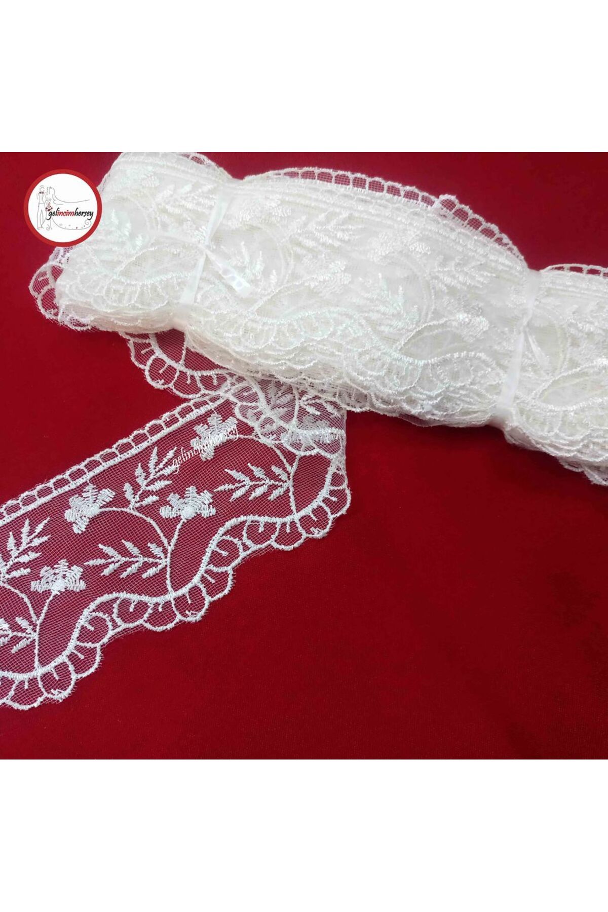 Gelincimherşey-Clove Cream Lace Tulle Guipure 3