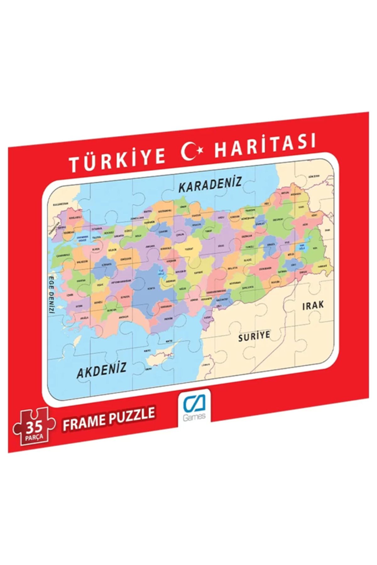 CA Games C&A Games Türkiye Haritası Lisanslı 35 Parça Frame Puzzle