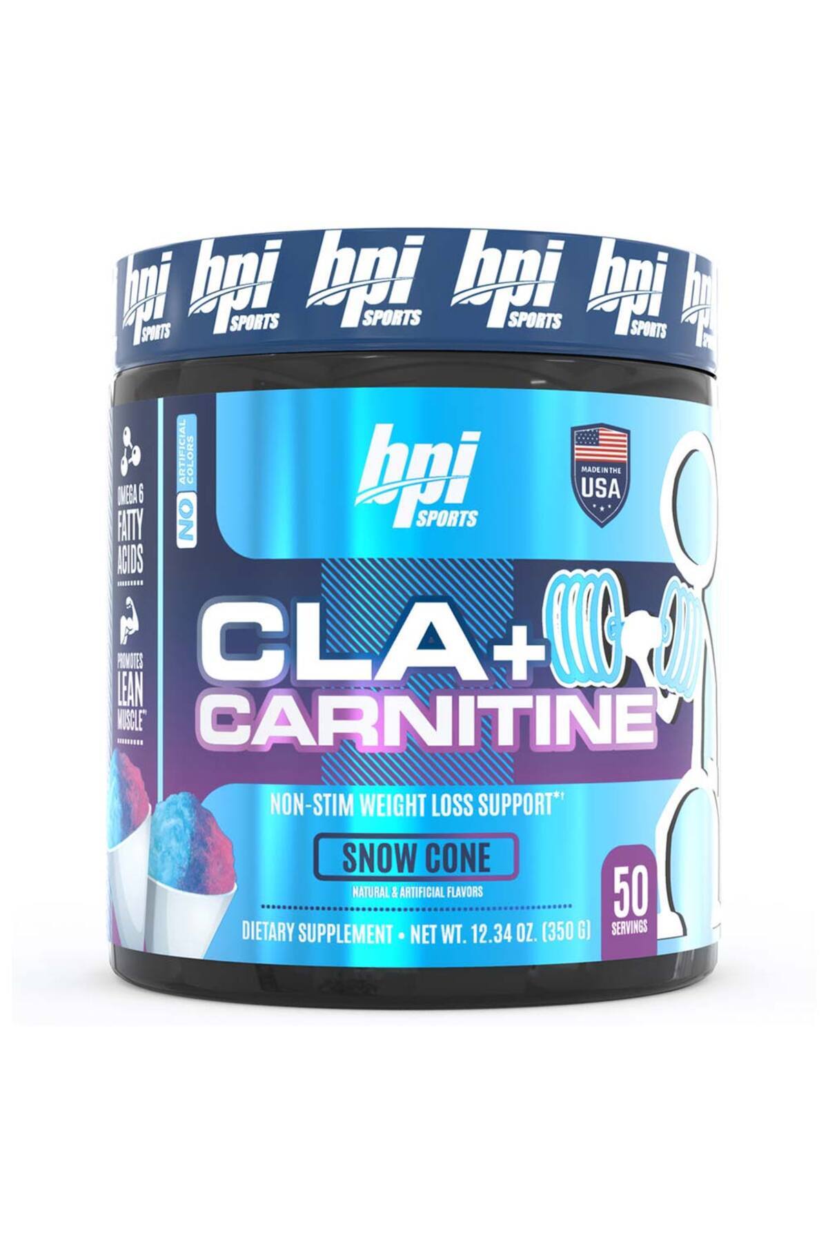 BPI SPORTS-Cla Plus Carnitine, Snow Cone, 50, Boost Performance 1