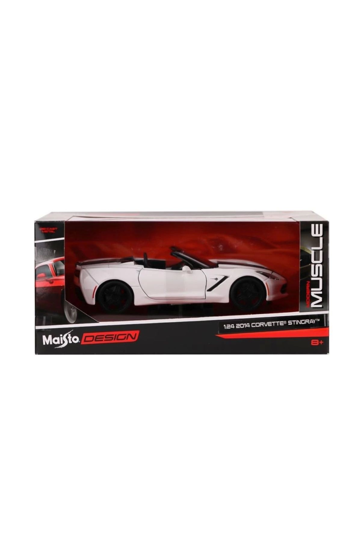 NessiWorld Çocuk May 32501 2014 Corvette Stingray 1:24 Model Araba -necotoys