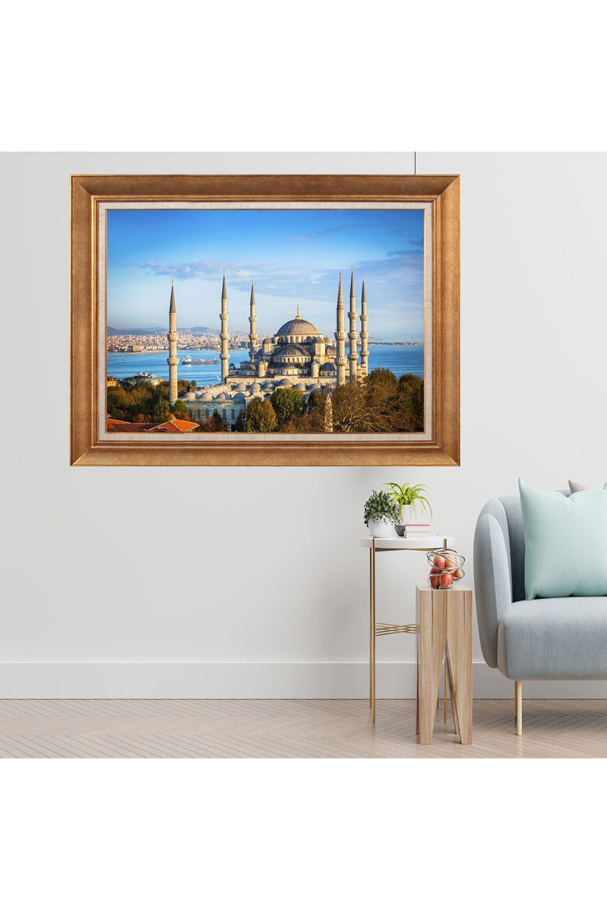 giyense ÖZEL TASARIM ÇERÇEVELİ PASPARTULU TABLO J397
