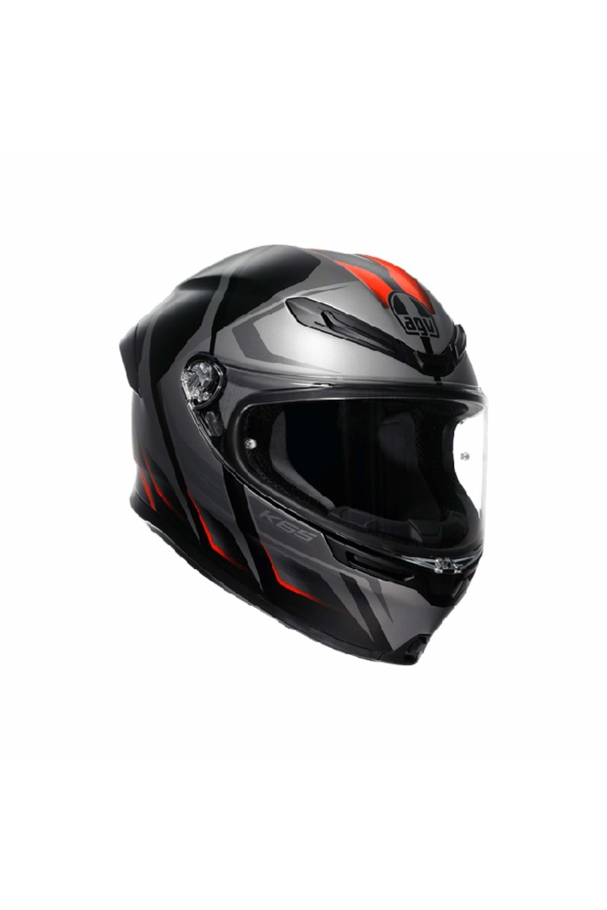 AGV Kask/k6 S Mplk Karve Matt Blk Grey Red