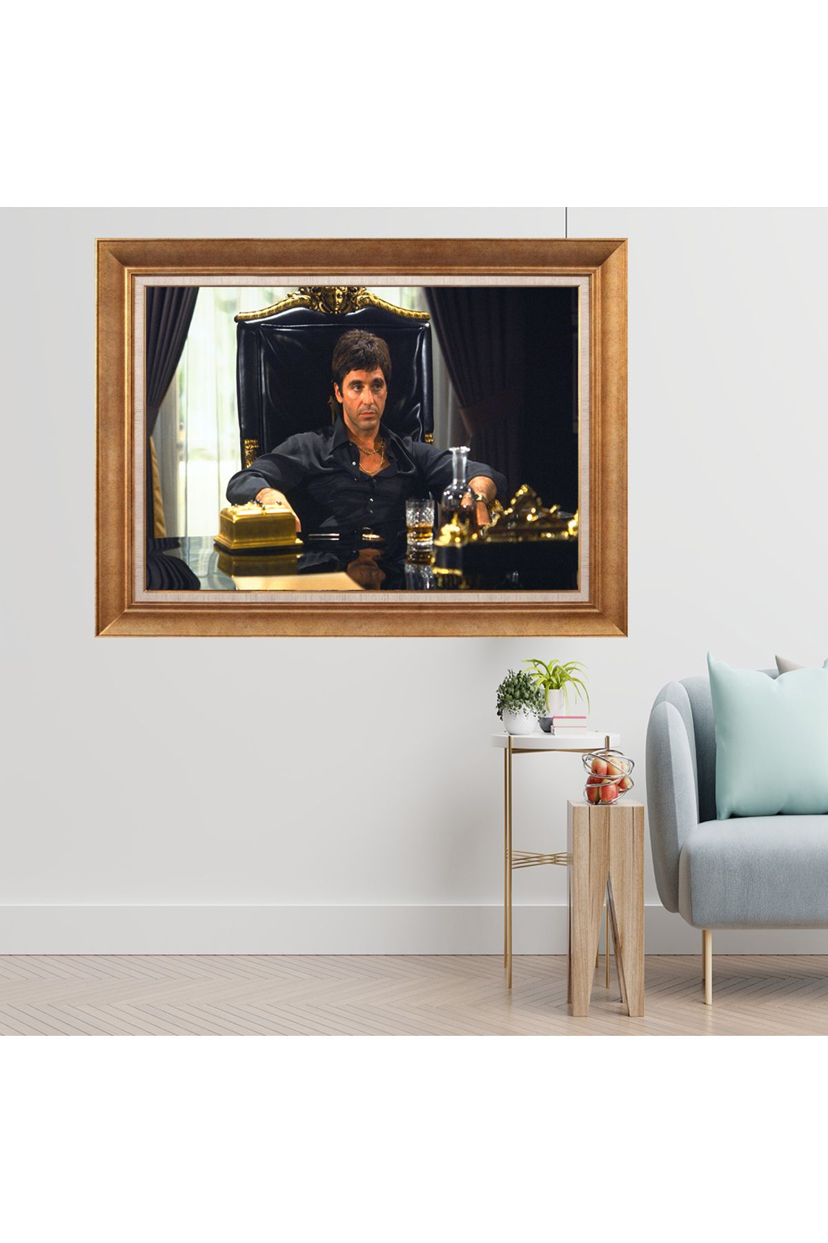 giyense ÖZEL TASARIM ÇERÇEVELİ PASPARTULU TABLO J840