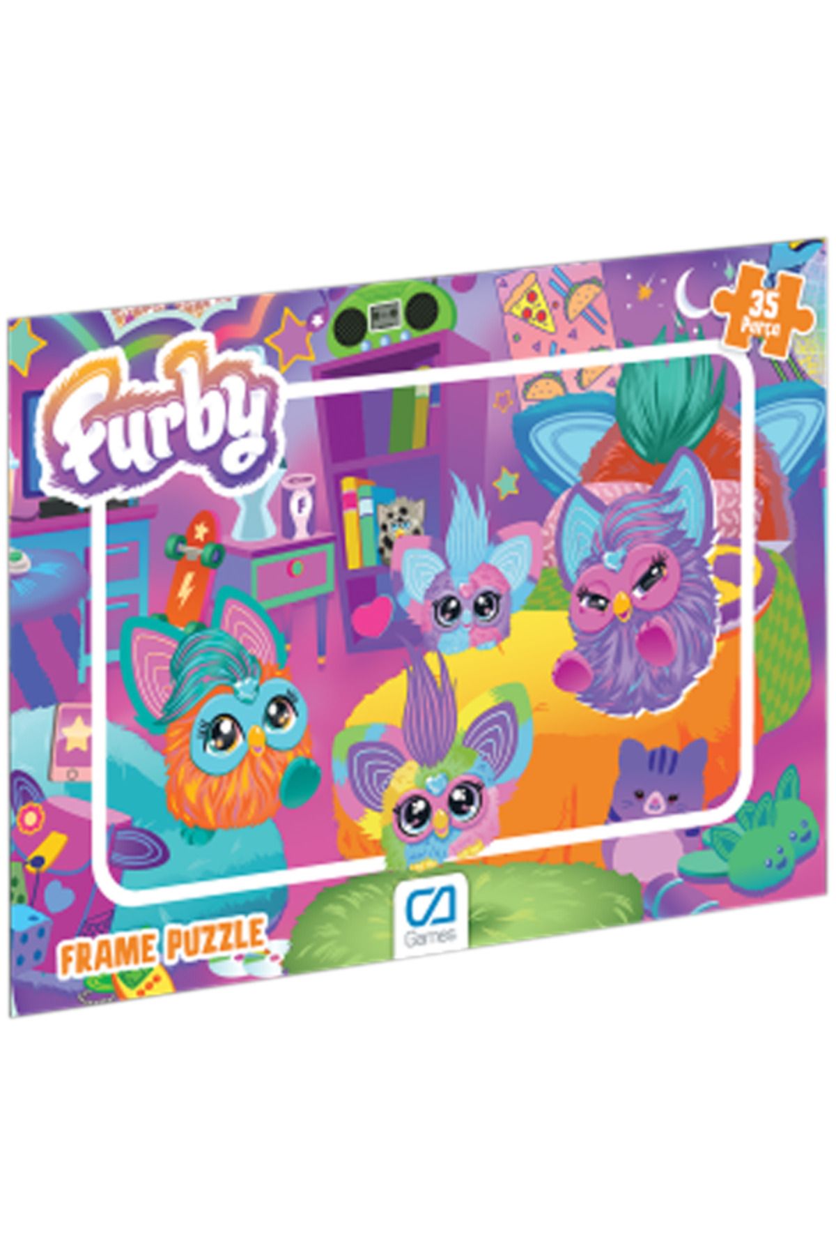 CA Games C&A Games Furby Lisanslı 35 Parça Frame Puzzle