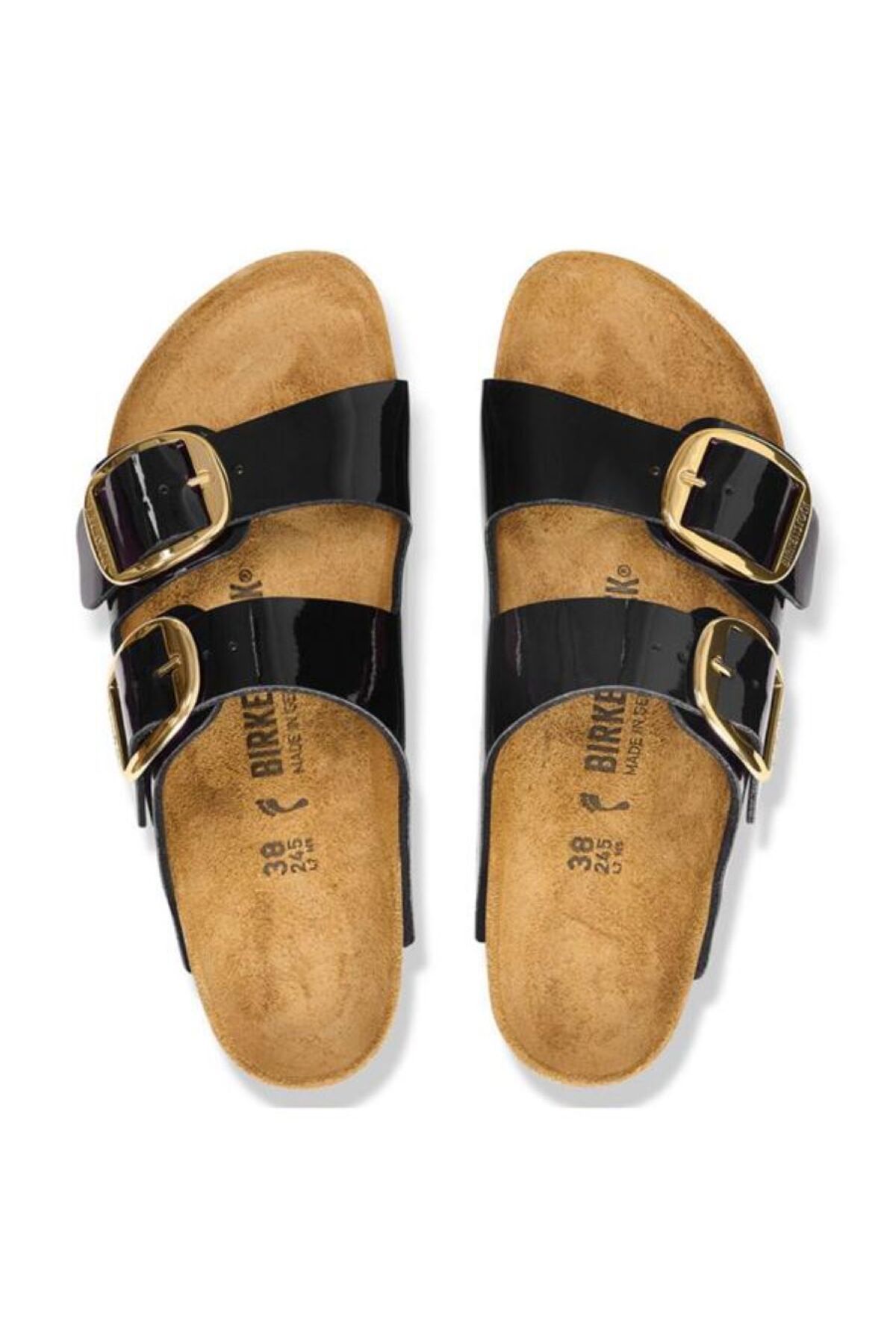 Birkenstock Arizona Big Buckle Black & Gold 1027918