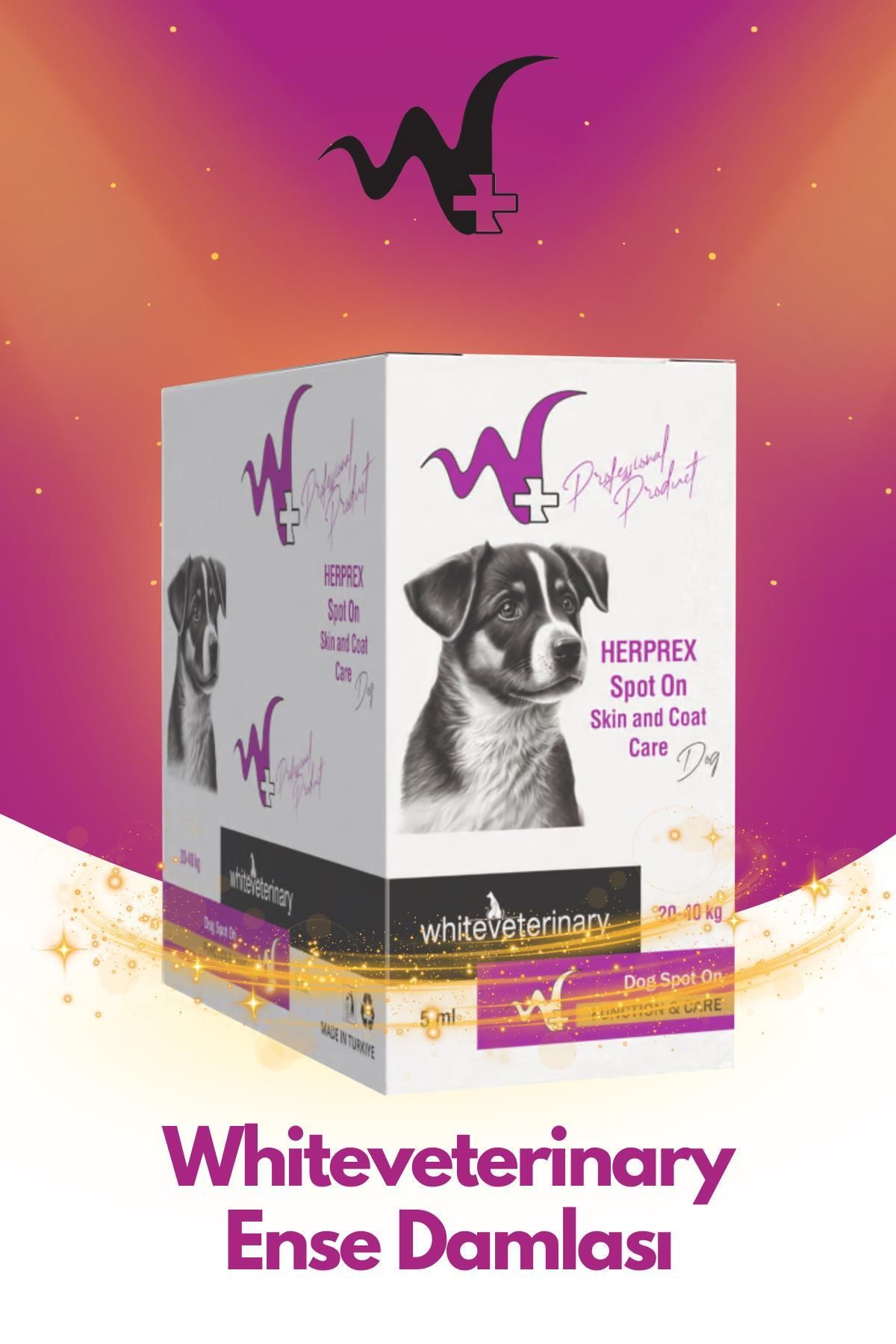 WhiteVeterinay Köpek Damlası Bit Ve Pire 20-40 Kg 1ml 10 Adet