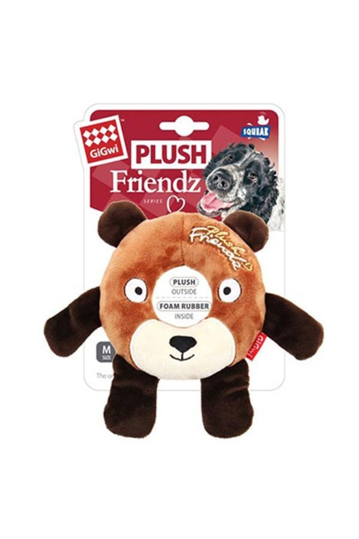 Gimcat Gigwi Plush Friendz Simit Ayı Peluş Köpek Oyuncağı