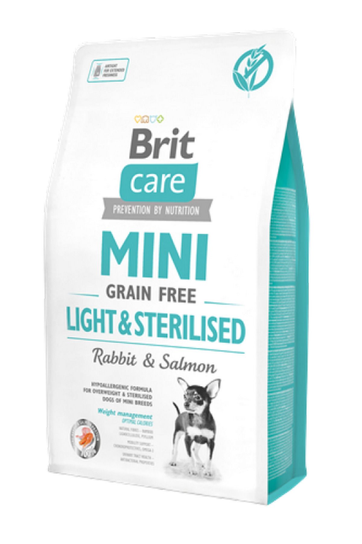 Brit Care Mini Irk Kısırlaştırılmış Köpekler İçin, Tahılsız, Hipoalerjenik Tavşan Etli V 106008