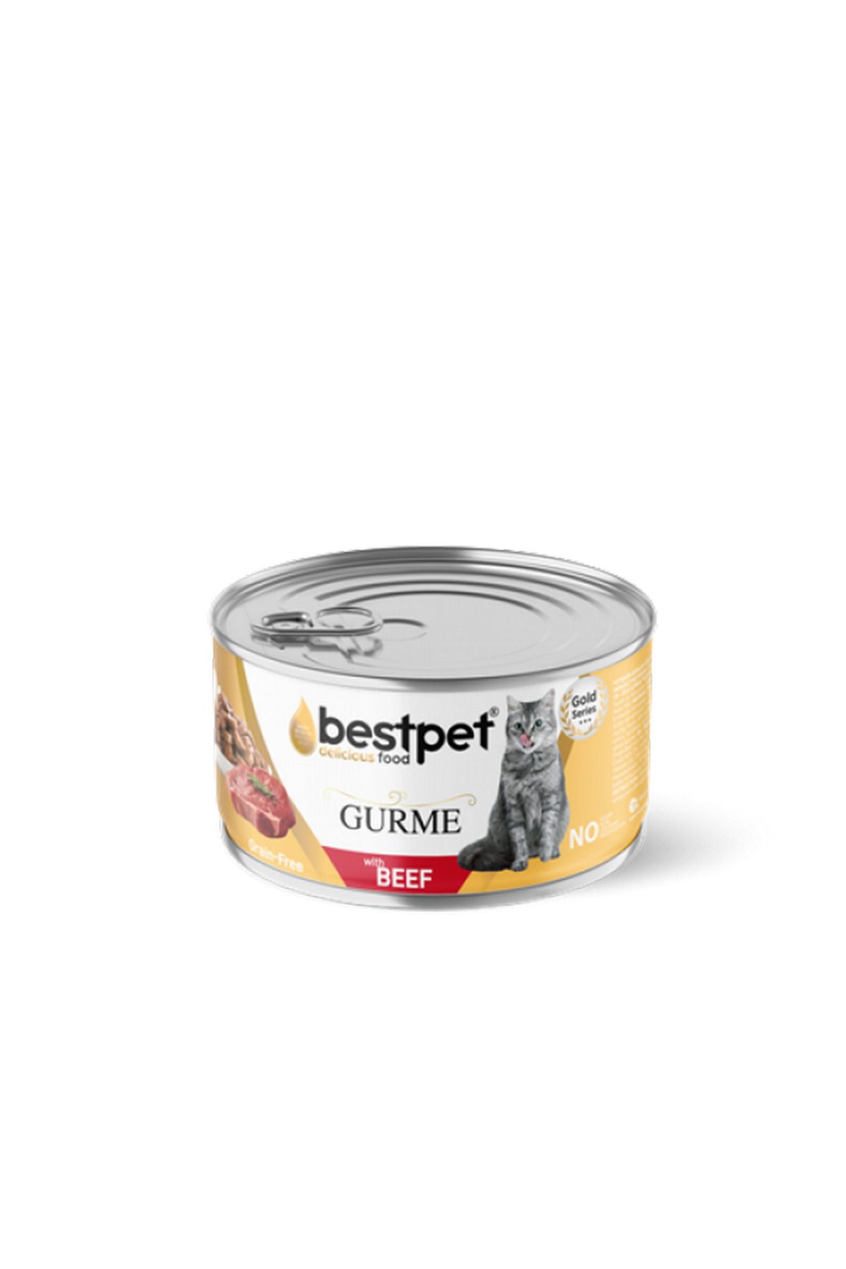 Bestpet 85 gr X 24 ADET Yetişkin Kediler İçin Tahılsız, Jöle İçinde Dana Etli Yaş Mama 661142