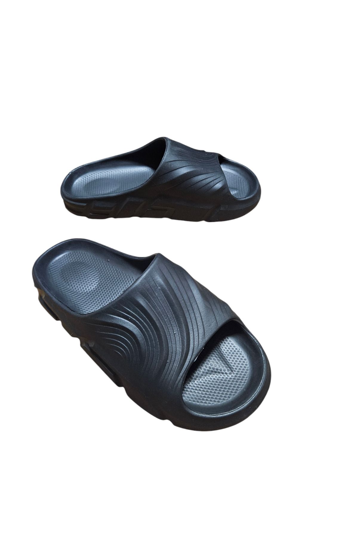 GEZER-Black Summer Men's Eva Bathroom Garden Wet Floor Suitable Slippers 6