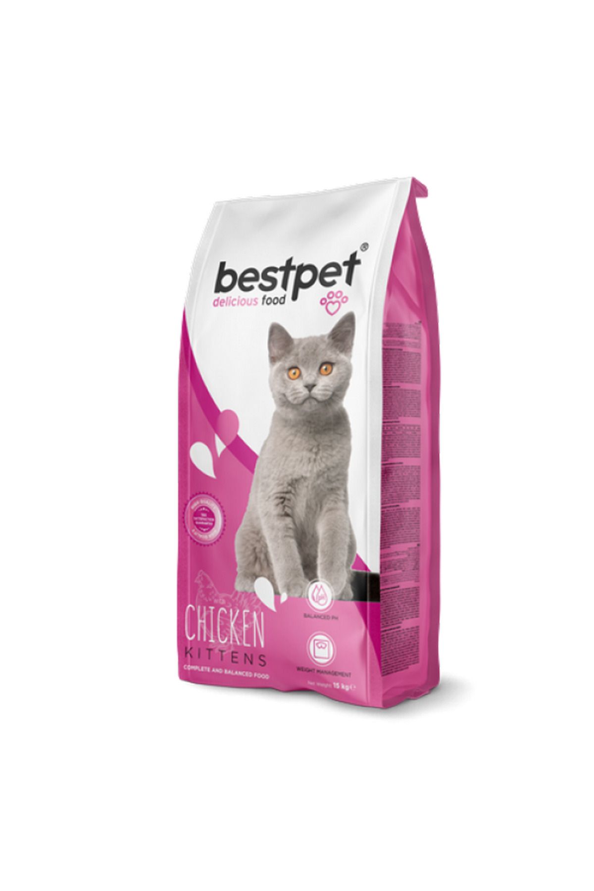 Bestpet Yavru Kediler İçin, Tavuk Etli Ve Pirinçli Kuru Mama 15 kg 462122