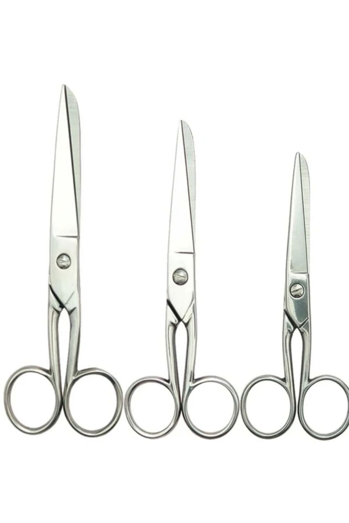OZN AKSESUAR-4 Inch Nickel Plated Extra Quality Metal Scissors 3