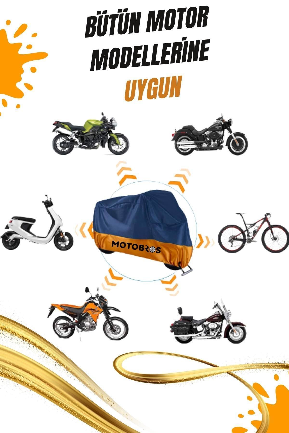 pinlock Motosiklet Bisiklet Premium Paraşüt Kumaşı Brandası (Kilit için Kuş Gözü Delikli)