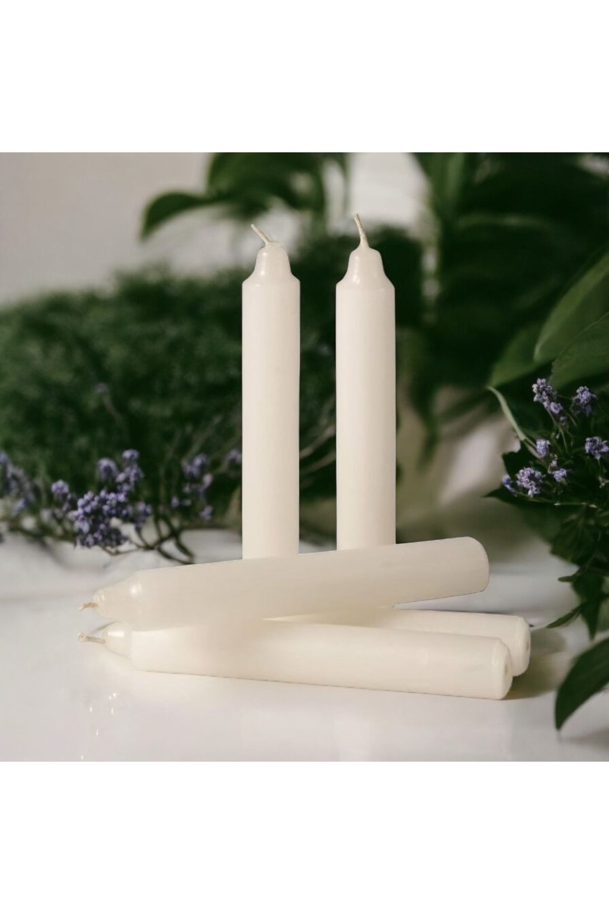 HOBİ YAP-Thin Flat Candlestick Candle Silicone Mold 1