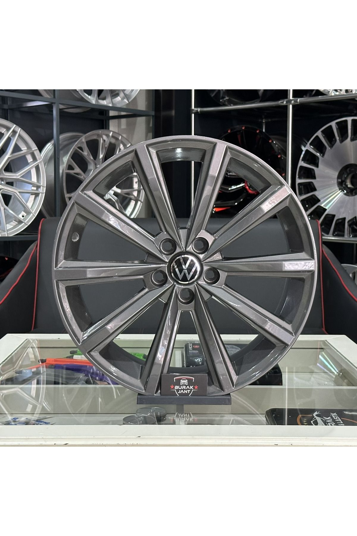 kormetal 17 İNÇ 5X112 VOLKSWAGEN PASSAT LONDON uyumlu  GUN METAL GRİ JANT MODELİ (4ADET)